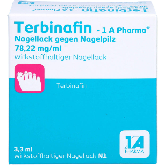 Terbinafin - 1 A Pharma Nagellack gegen Nagelpilz 78,22 mg/ml wirkstoffhaltiger Nagellack, 3.3 ml Lösung