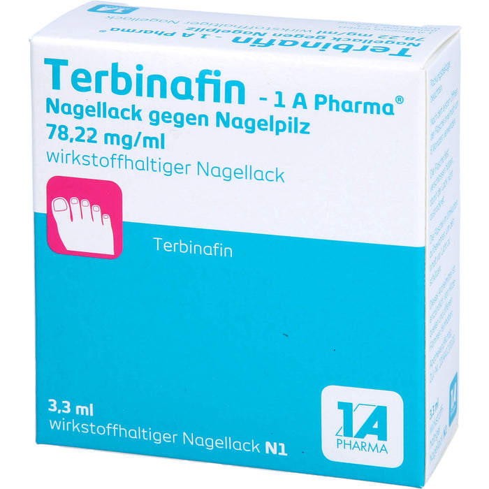 Terbinafin - 1 A Pharma Nagellack gegen Nagelpilz, 3.3 ml Solution