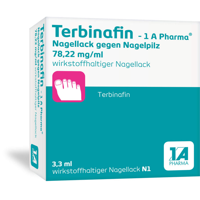 Terbinafin - 1 A Pharma Nagellack gegen Nagelpilz, 3.3 ml Solution