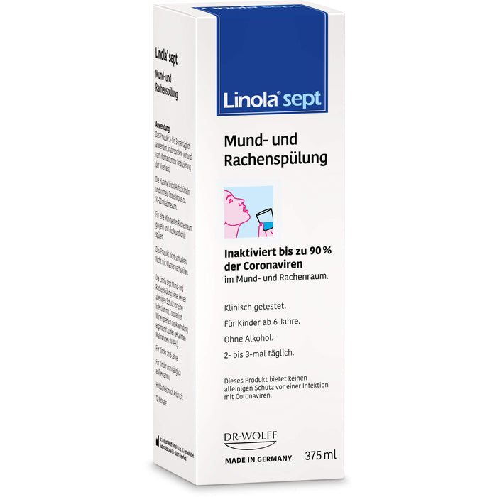 Linola sept Mund- und Rachenspülung, 375 ml Solution