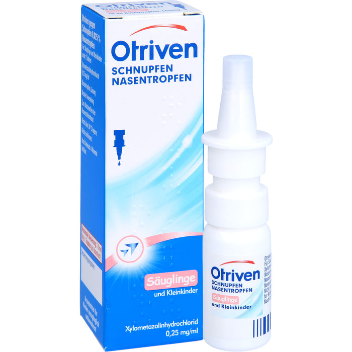 Otriven gegen Schnupfen 0,025 % Nasentropfen für Säuglinge und Kleinkinder unter 2 Jahren, 10 ml Solution