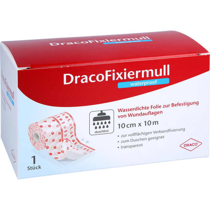 Draco Fixiermull waterproof 10cmx10m, 1 St VER