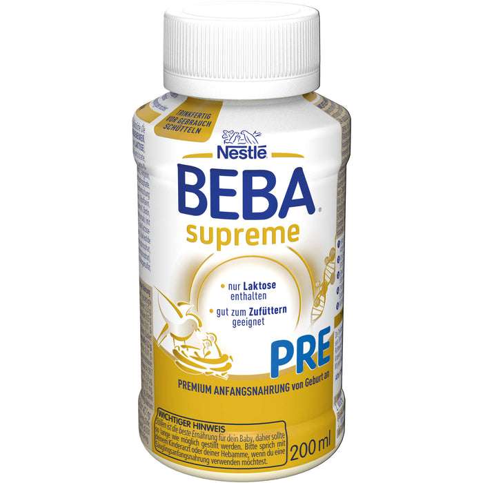 Nestlé BEBA SUPREME Pre Anfangsmilch, 1200 ml Solution