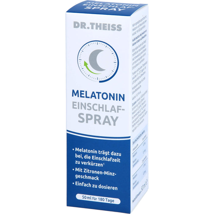 DR. THEISS Melatonin Einschlaf-Spray zur Verkürzung der Einschlafzeit, 50 ml Solution