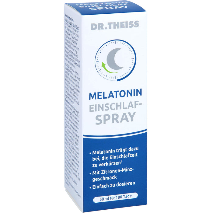 DR. THEISS Melatonin Einschlaf-Spray zur Verkürzung der Einschlafzeit, 50 ml Lösung