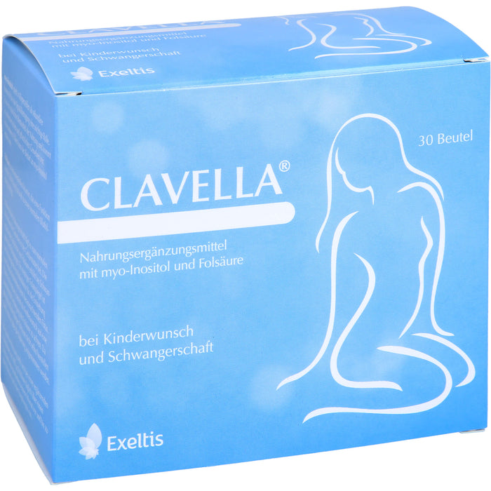 CLAVELLA Pulver bei Kinderwunsch und Schwangerschaft, 30 pcs. Sachets