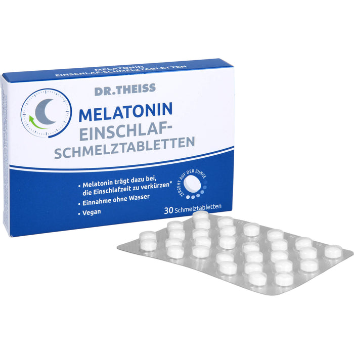 Dr. Theiss Melatonin Einschlaf-Schmelztabletten, 30 pcs. Tablets