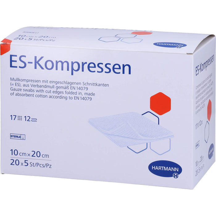 ES-KOMPRESSEN STERIL 10X20 CM GROßPACKUNg, 20X5 St KOM