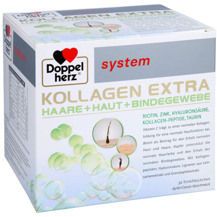 Doppelherz Kollagen Extra system Haare, Haut und Bindegewebe Lösung, 30 pc Biberons