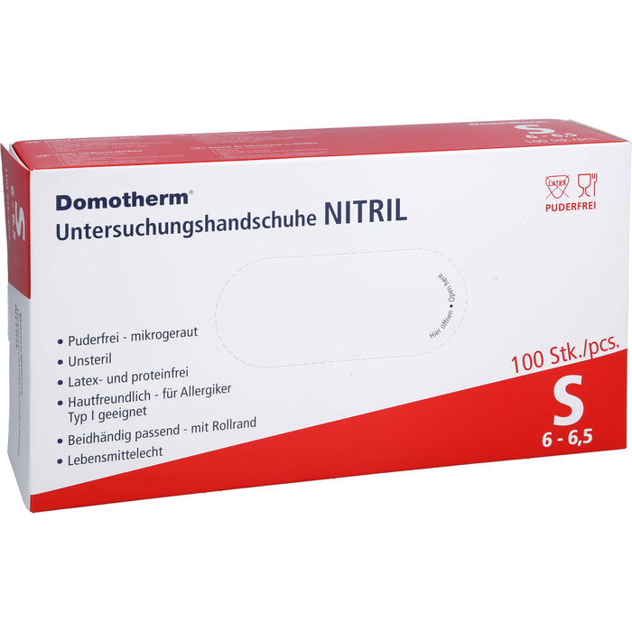 Domotherm Untersuchungshandschuhe Nitril S, 100 St HAS