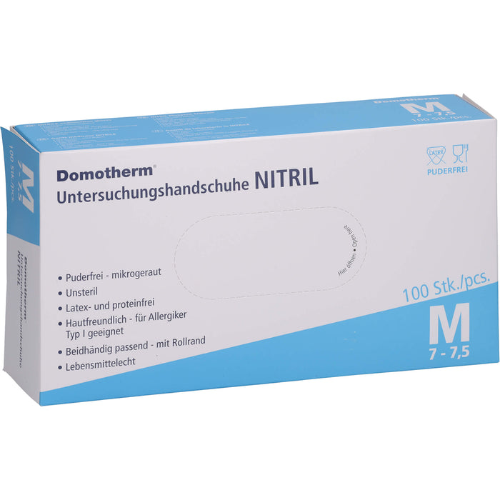 Domotherm Untersuchungshandschuhe Nitril M, 100 St HAS