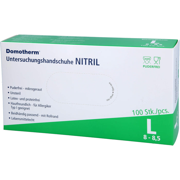 Domotherm Untersuchungshandschuhe Nitril L, 100 St HAS