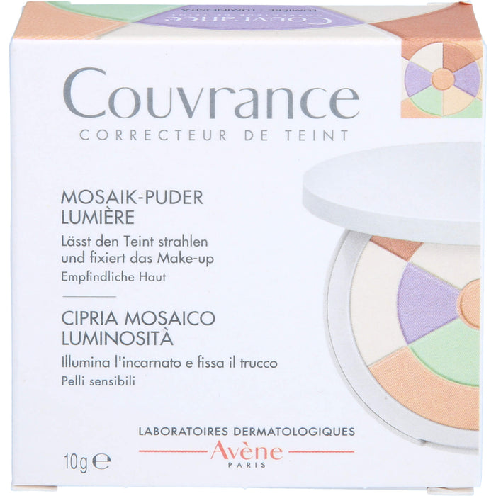 Avène Couvrance Mosaik-Puder LUMIERE mit Schwämmchen, 10 g Puder