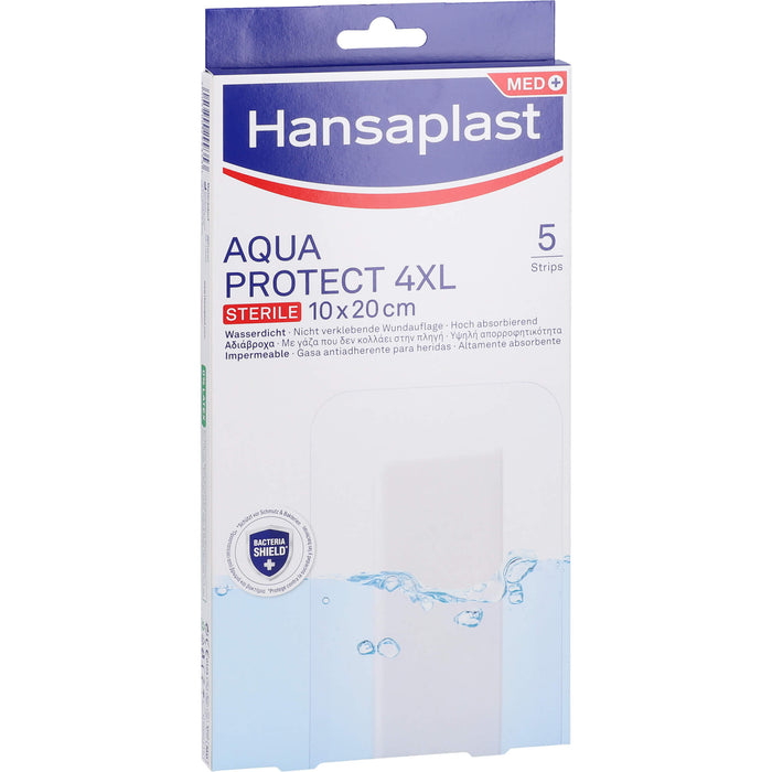 Hansaplast Wundverb. Steril Aqua Prot 10x20cm, 5 St PFL