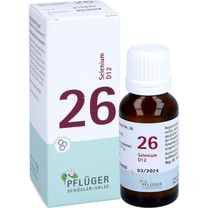 Biochemie Nr.26 Selenium D12 Pflüger Globuli, 15 g GLO