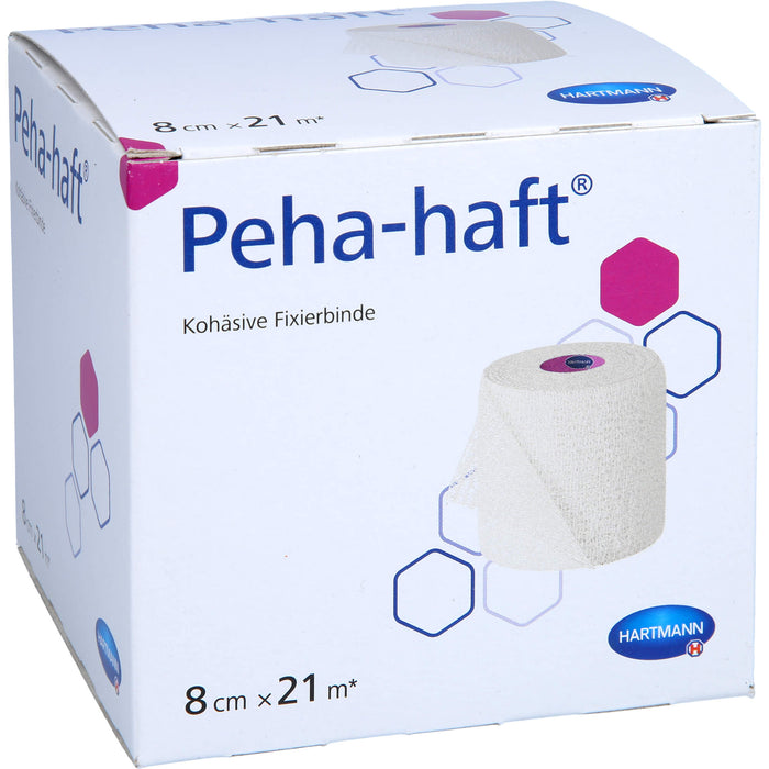 Peha-haft Fixierbinde latexfrei 8cm x 21m, 1 St BIN