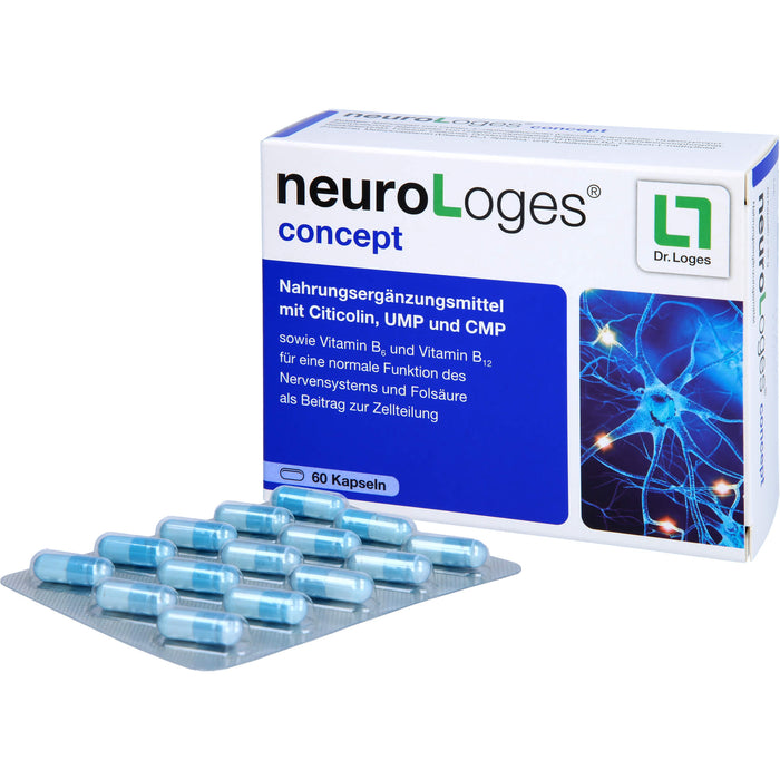 NeuroLoges concept Kapseln für eine normale Funktion des Nervensystems, 60 pcs. Capsules