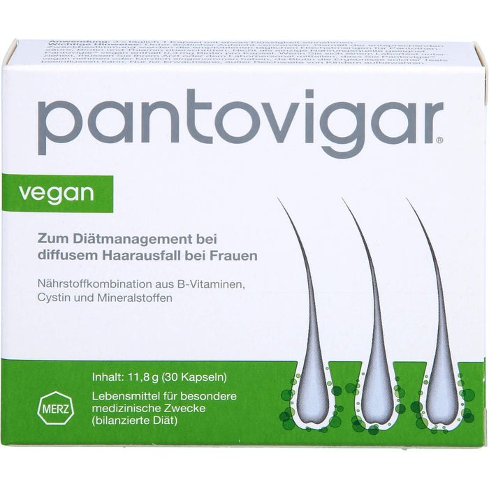 Pantovigar vegan Kapseln bei diffusem Haarausfall bei Frauen, 30 pc Capsules