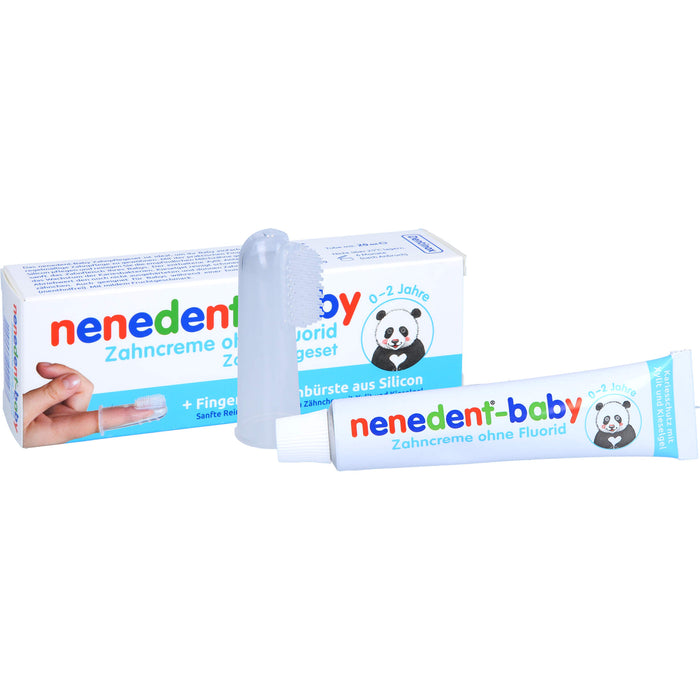 nenedent-baby Zahncreme o. Fluorid Zahnpflegeset, 20 ml ZCR