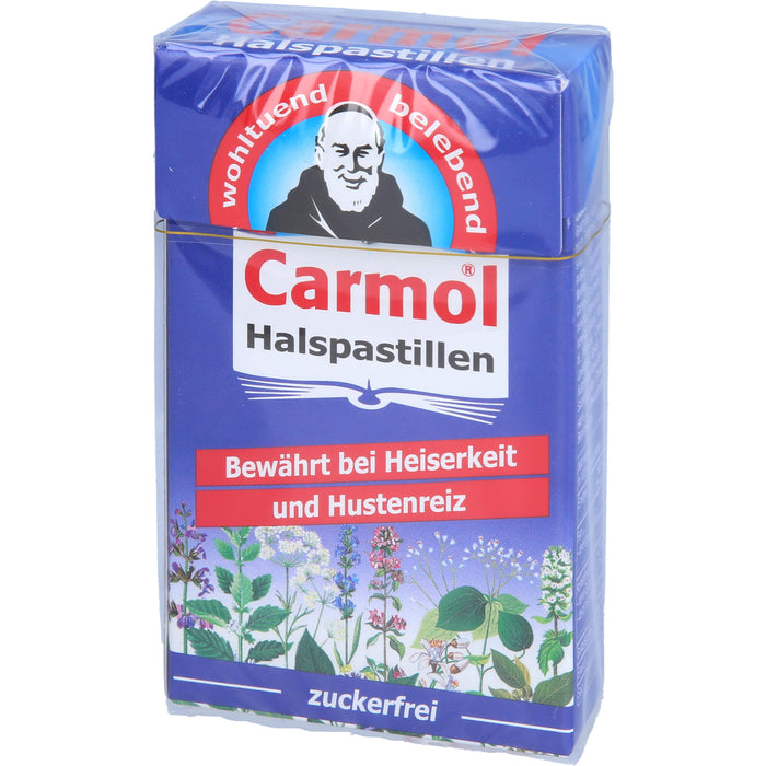 Carmol zuckerfreie Halspastillen bewährt bei Heiserkeit und Hustenreiz, 45 g Candies