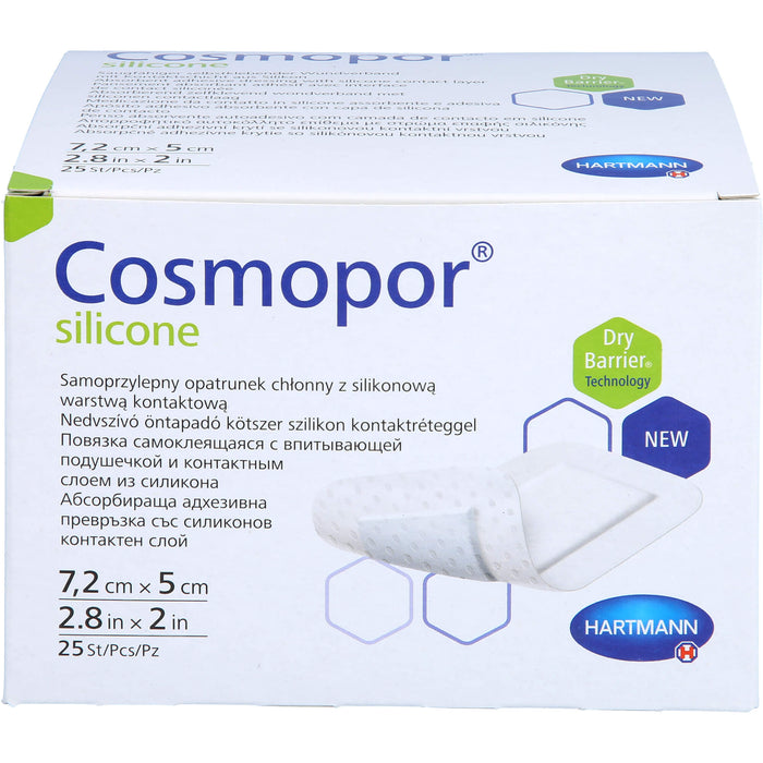 Cosmopor silicone 7,2x5cm P25, 25 St VER