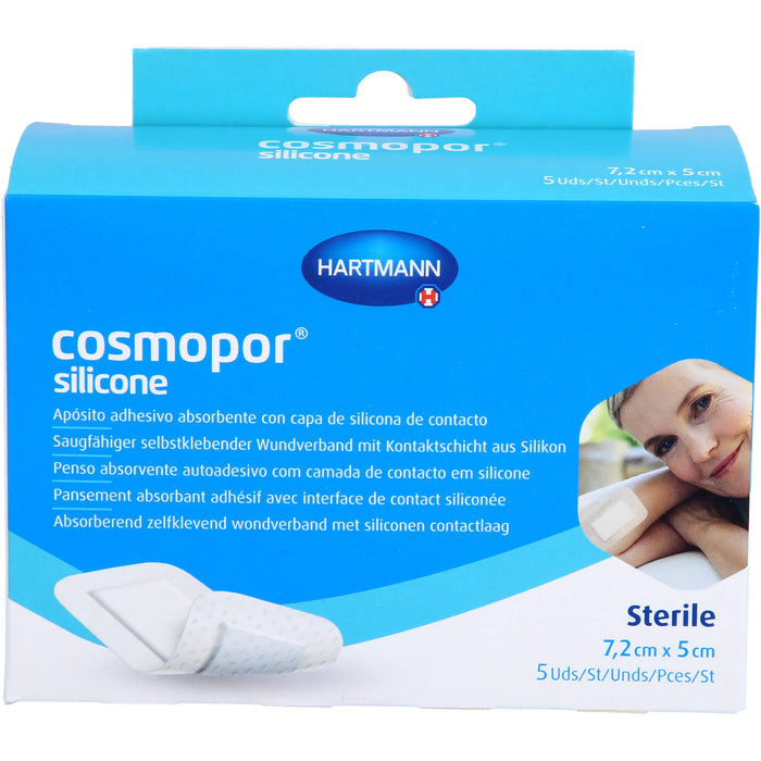 Cosmopor silicone 7,2x5cm P5, 5 St VER