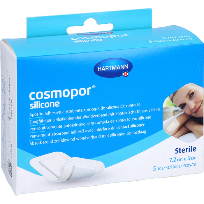 Cosmopor silicone 7,2x5cm P5, 5 St VER