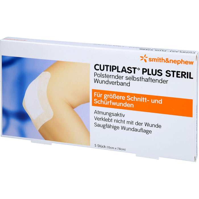 CUTIPLAST Plus steril 7,8x15 cm Verband, 5 St VER