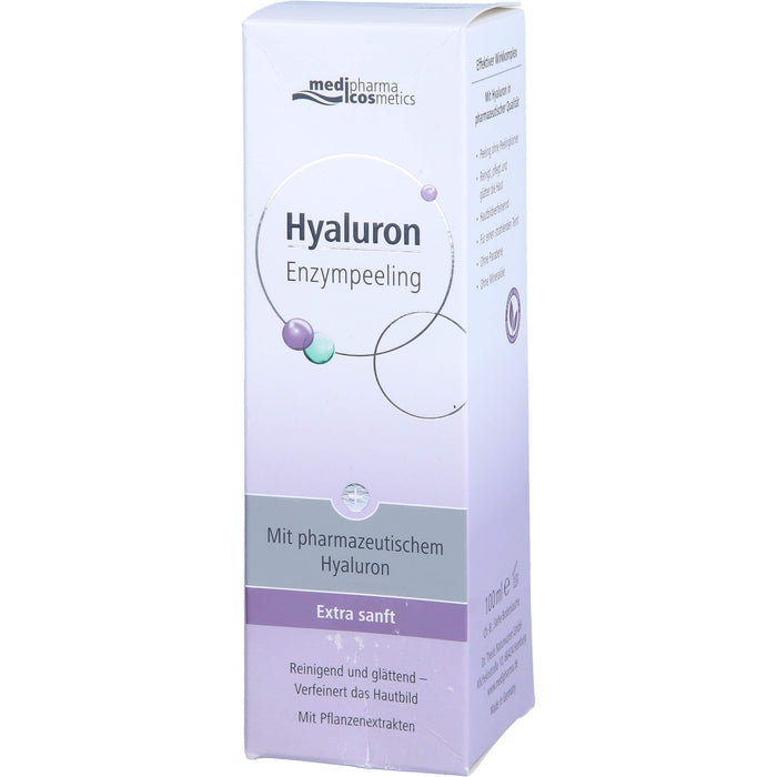 medipharma cosmetics Hyaluron Enzympeeling reinigend und glättend, 100 ml Crème