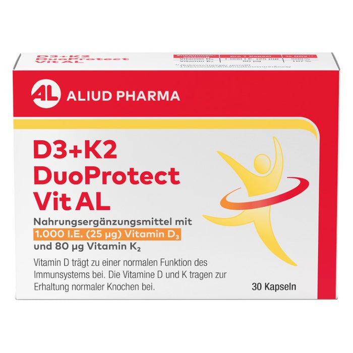 D3+K2 DuoProtect Vit AL 1000 I.E./80 ug Kapseln, 30 pcs. Capsules