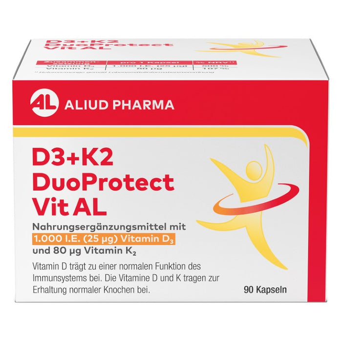 D3+K2 DuoProtect Vit AL 1000 I.E./80 ug Kapseln, 90 pc Capsules