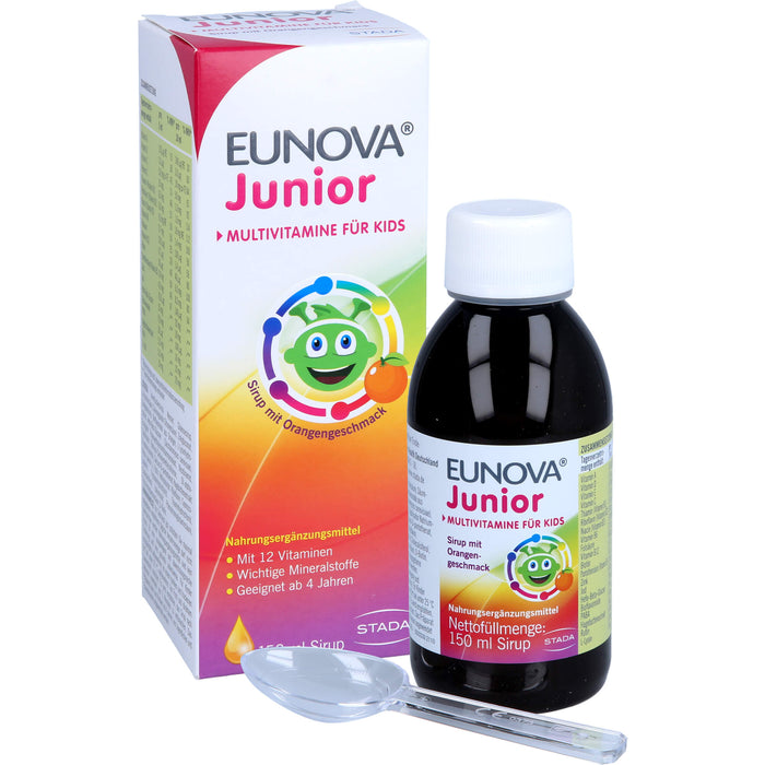 Eunova Junior Sirup Multivitamine für Kids, 150 ml Solution