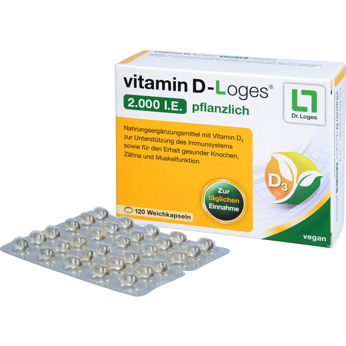 vitamin D-Loges 2,000 I.E. pflanzlich, 120 St WKA