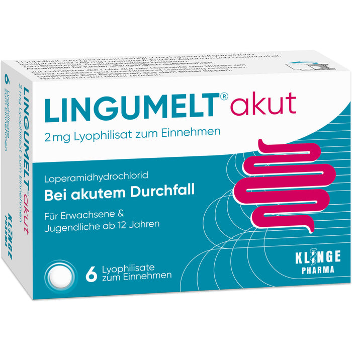 LINGUMELT akut 2 mg Lyophilisat zum Einnehmen, 6 St. Tabletten