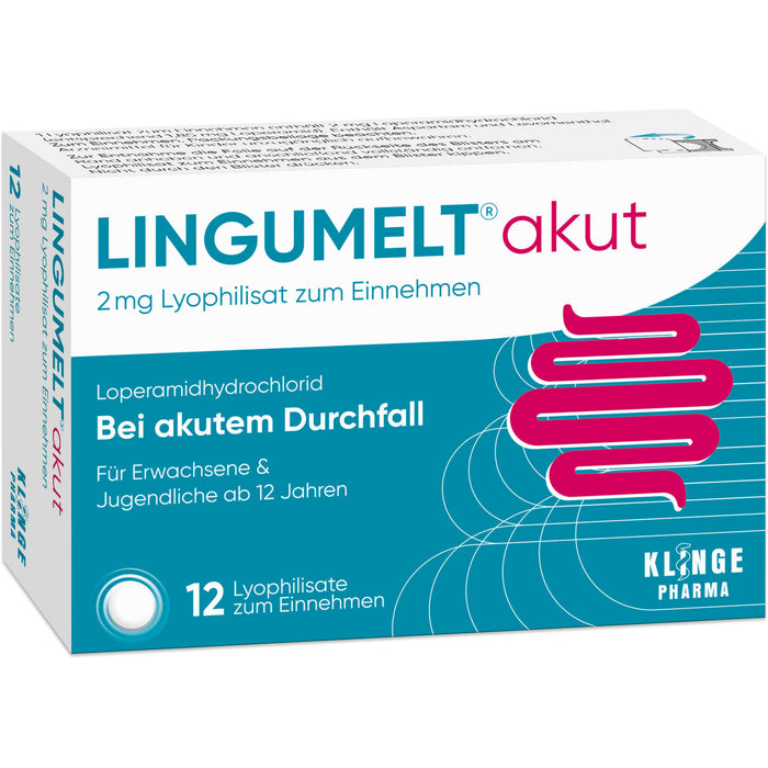 LINGUMELT akut 2 mg Lyophilisat zum Einnehmen, 12 pcs. Tablets