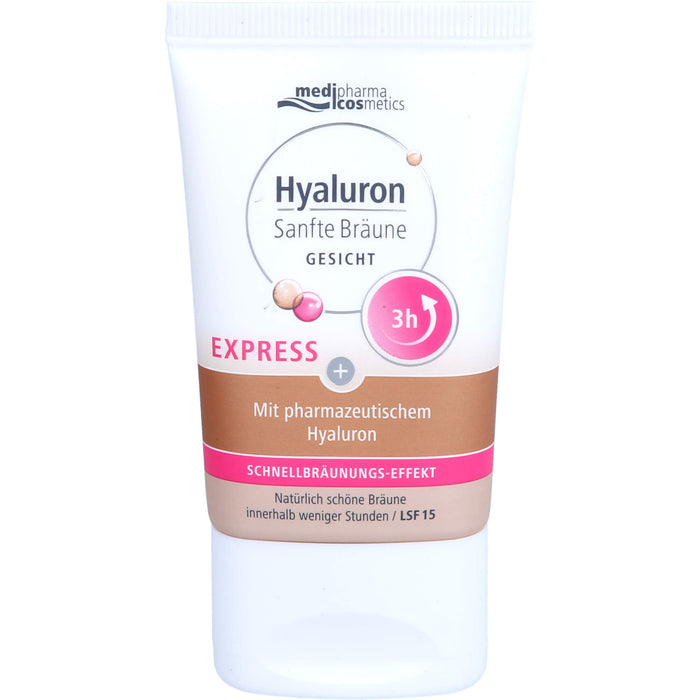 medipharma cosmetics Hyaluron Sanfte Bräune Gesicht, 30 ml Crème