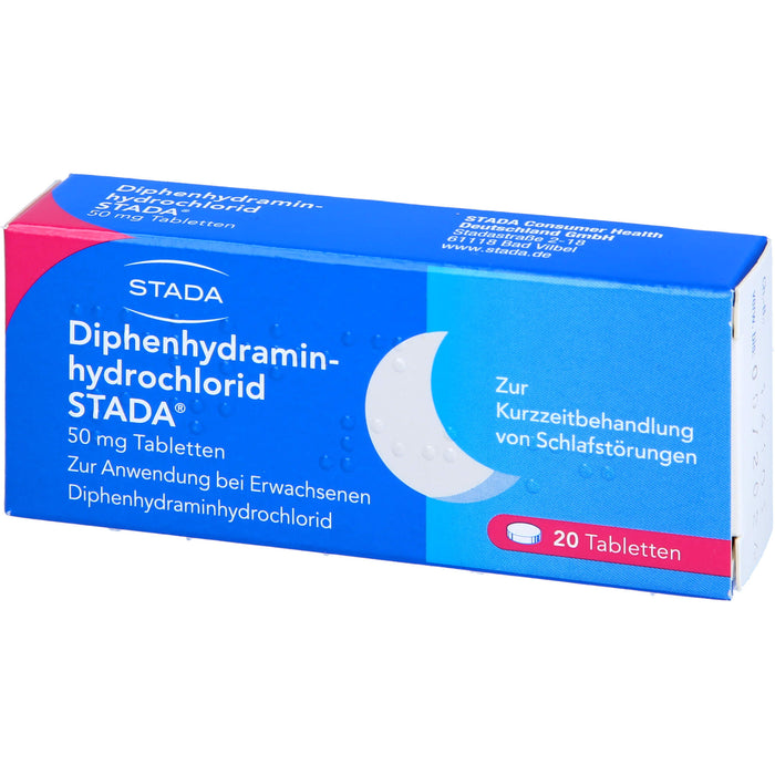 Diphenhydraminhydrochlorid STADA 50 mg Tabletten, 20 St TAB