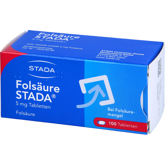 Folsäure STADA 5 mg Tabletten, 100 St TAB