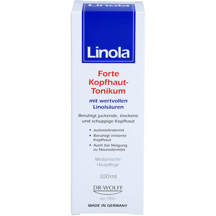 Linola Forte Kopfhaut-Tonikum beruhigt juckende, trockene und schuppige Kopfhaut, 100 ml Solution