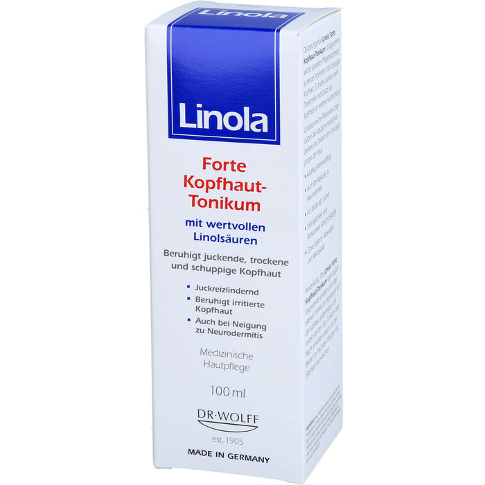 Linola Forte Kopfhaut-Tonikum beruhigt juckende, trockene und schuppige Kopfhaut, 100 ml Solution