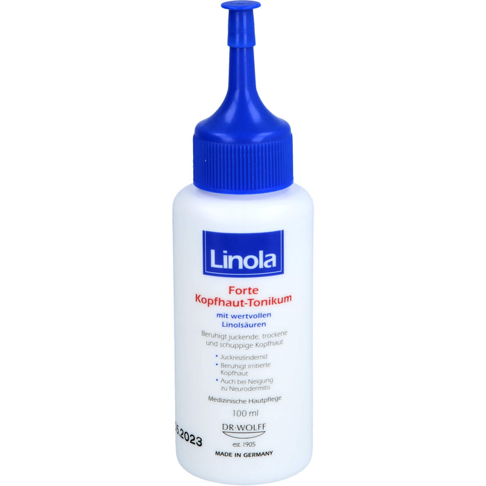 Linola Forte Kopfhaut-Tonikum beruhigt juckende, trockene und schuppige Kopfhaut, 100 ml Solution