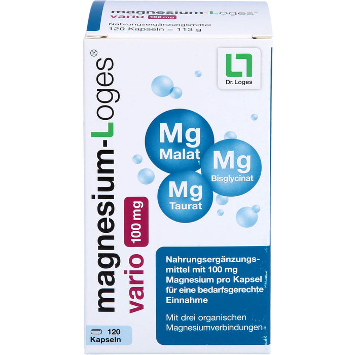 Magnesium-Loges vario 100 mg Kapseln, 120 pcs. Capsules