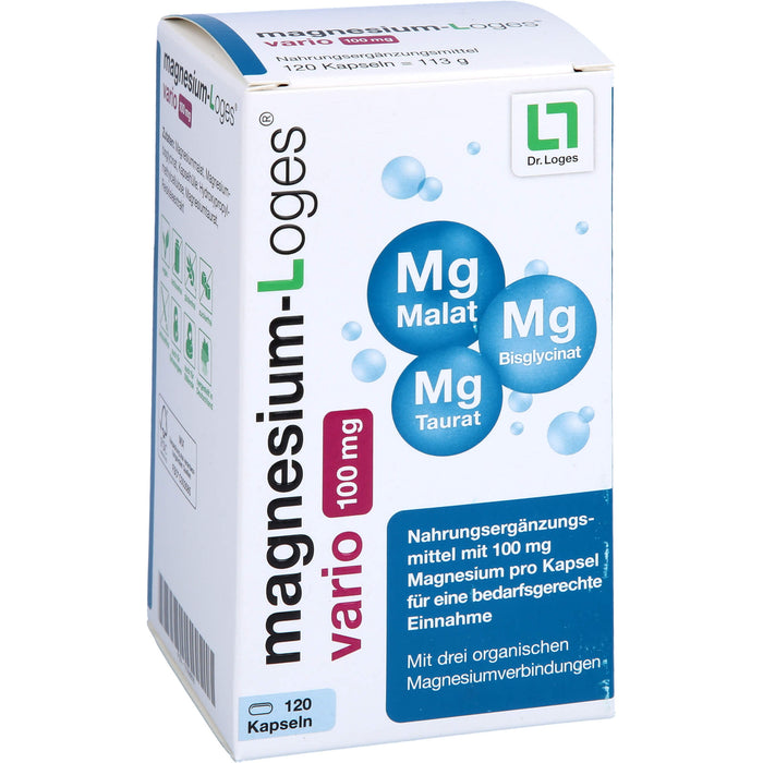 Magnesium-Loges vario 100 mg Kapseln, 120 pc Capsules