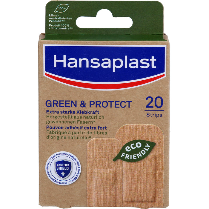 Hansaplast Green & Protect Pflaster, 20 pc Pansement