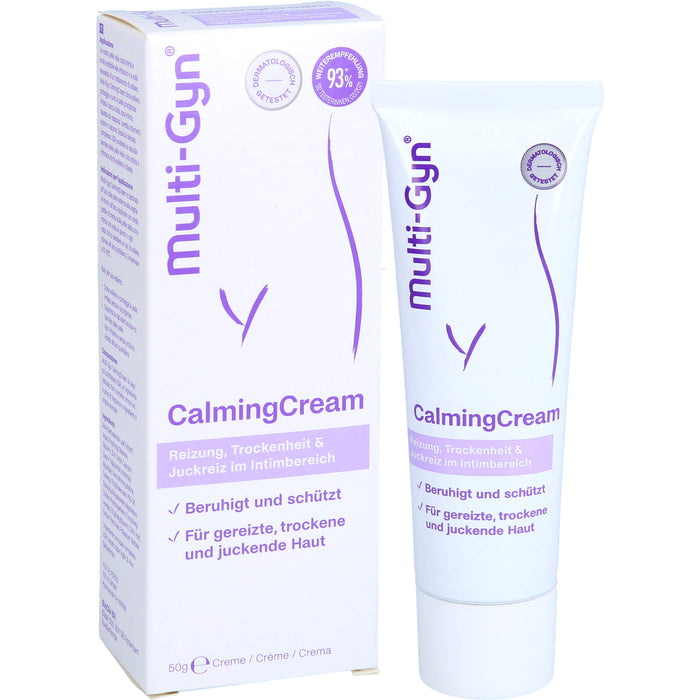 Multi-Gyn CalmingCream bei Reizung, Trockenheit und Juckreiz im Intimbereich, 50 g Cream