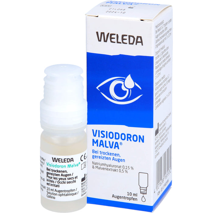 WELEDA Visiodoron Malva Augentropfen bei trockenen und gereizten Augen, 10 ml Solution
