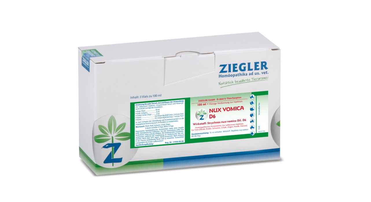 ZIEGLER Nux vomica D 6 Dilution, 300 ml Solution