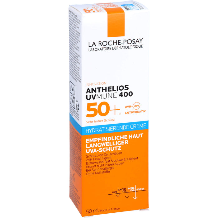 LA ROCHE-POSAY Anthelios Hydratisierende Creme UVMune 400 LSF 50+, 50 ml Cream