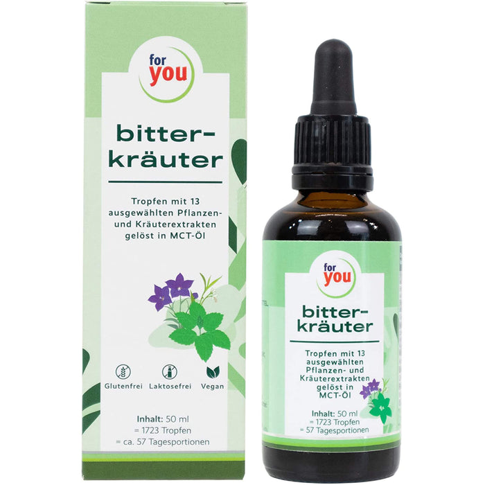 for you Bitterkräuter-Tropfen, 50 ml TEI