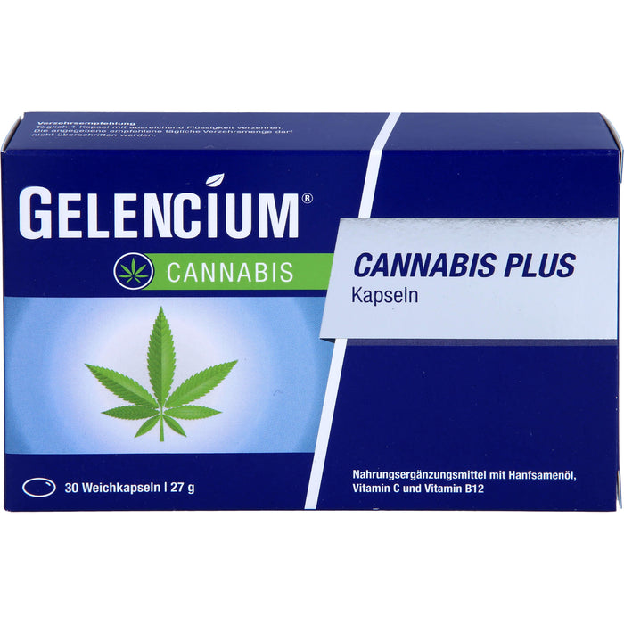 Gelencium Cannabis plus Kapseln zur Entspannung, 30 pc Capsules